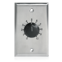 100W SINGLE GANG STAINLESS STEEL 70V COMMERCIAL VOLUME CONTROL